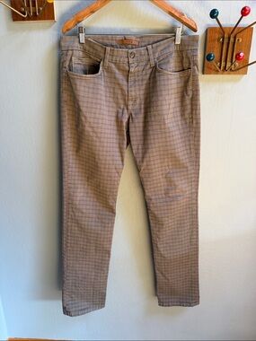 Joe's Jeans Men's Brown Plaid Pants